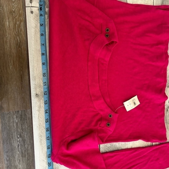 LOFT small, fuchsia, pink long sleeve top - Picture 4 of 7